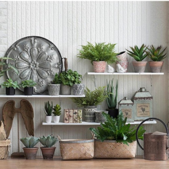 1 Large A&B Home Woven Bamboo Basket with Galvanized Trim (Large shown in photo) - Picture 6 of 6